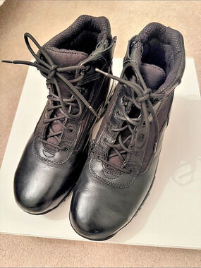 Ridge Tactical Zip Up or Tie Men's Black Boots US 11.5